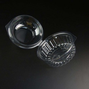 10oz reciclabil plastic de fructe de unică folosință bol cu ​​salată de fructe de unică folosință