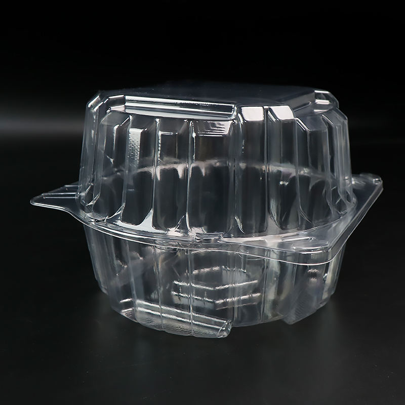 Container transparent RPET sau PET CLAMSHELL BLISTER pentru 1 kilogram salată de salată de salată de salată cu frunze