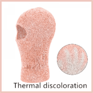 Pălărie tricotată termochromică