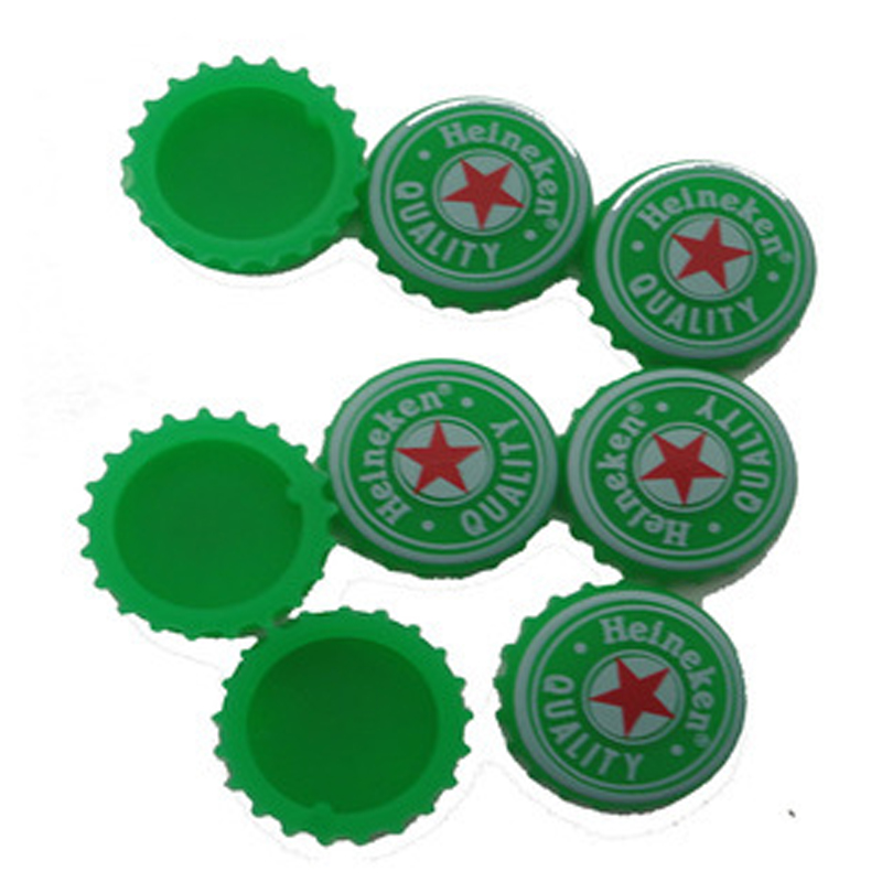 Design personalizat logo -ul rotund rotund silicon bere salvatori capace universale cu apă de bere universală reutilizabilă capac de silicon capac de bere silicon capace de bere sodă de apă de sodă economisire coroană capace de vin capac de vin