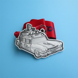 Medalie de rulare virtuală design auto 3d Metal Metal Gold Medalie sportivă personalizată