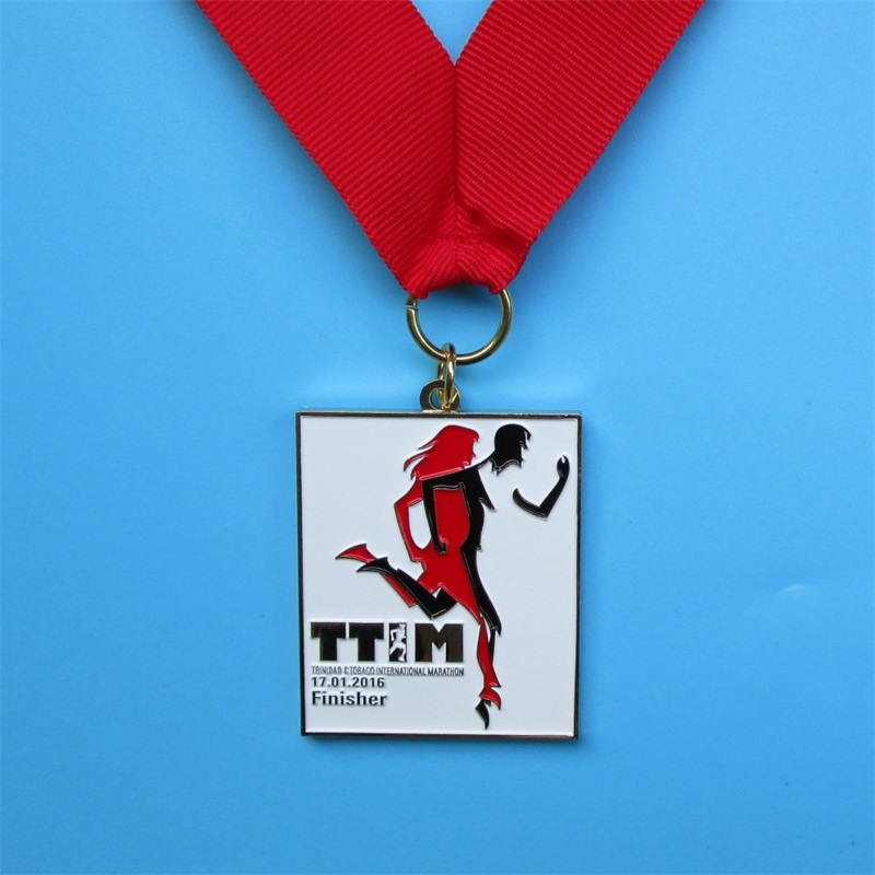 Medalia fabrică medalii de premiere a cursei sportive de tip imprimare la comandă a aurului placat cu aur