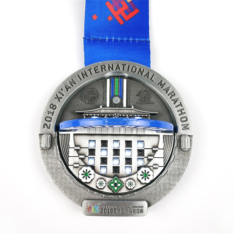 Medalia de maraton Finishers 2018 Design Cool Dempable World Marathon Medalia de premiere
