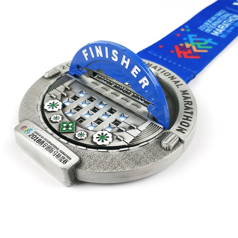 Medalia de maraton Finishers 2018 Design Cool Dempable World Marathon Medalia de premiere