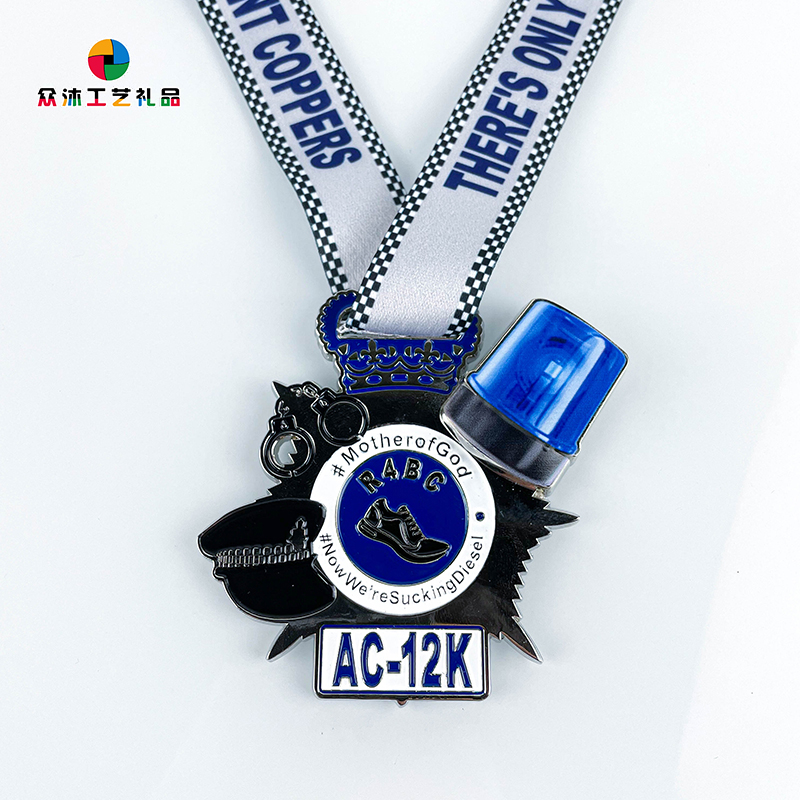 Design unic LED Custom Logo LED Medalion Metal Metal 3D Medalii de smalț pentru suvenir