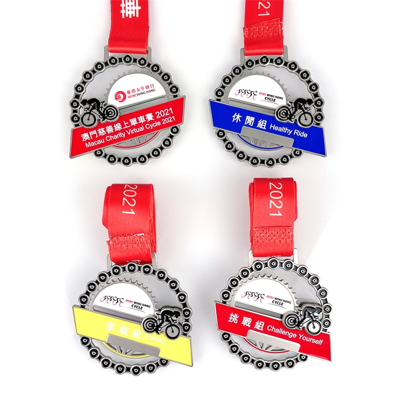 Medalion personalizat Medalii de ciclism Ciclism Medalii de metal placat antic
