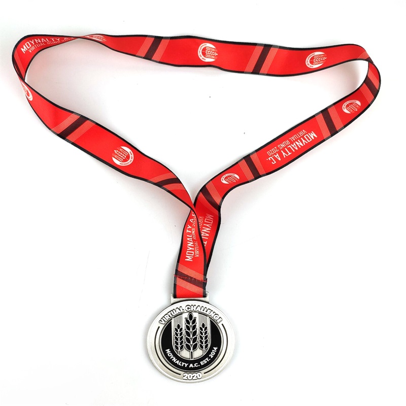Medalie sportivă și trofee Medalii de aliajuri de zinc personalizate Medalie cu panglică