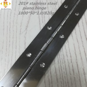 Dimensiune standard Blasaj lung 201#72 \'\'*2 Capac de pian din oțel inoxidabil balamală cu balamale cu rând continuu