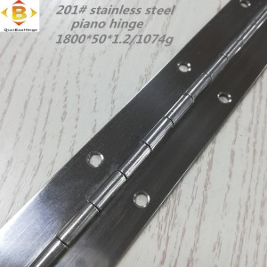 Dimensiune standard Blasaj lung 201#72 \'\'*2 Capac de pian din oțel inoxidabil balamală cu balamale cu rând continuu