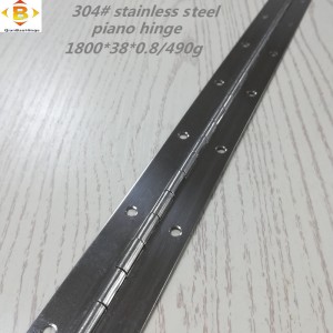 Dimensiune standard balamală lungă 304#72 \'\' Piano din oțel inoxidabil balamală cu balamale cu rând continuu, balamală pentru pian