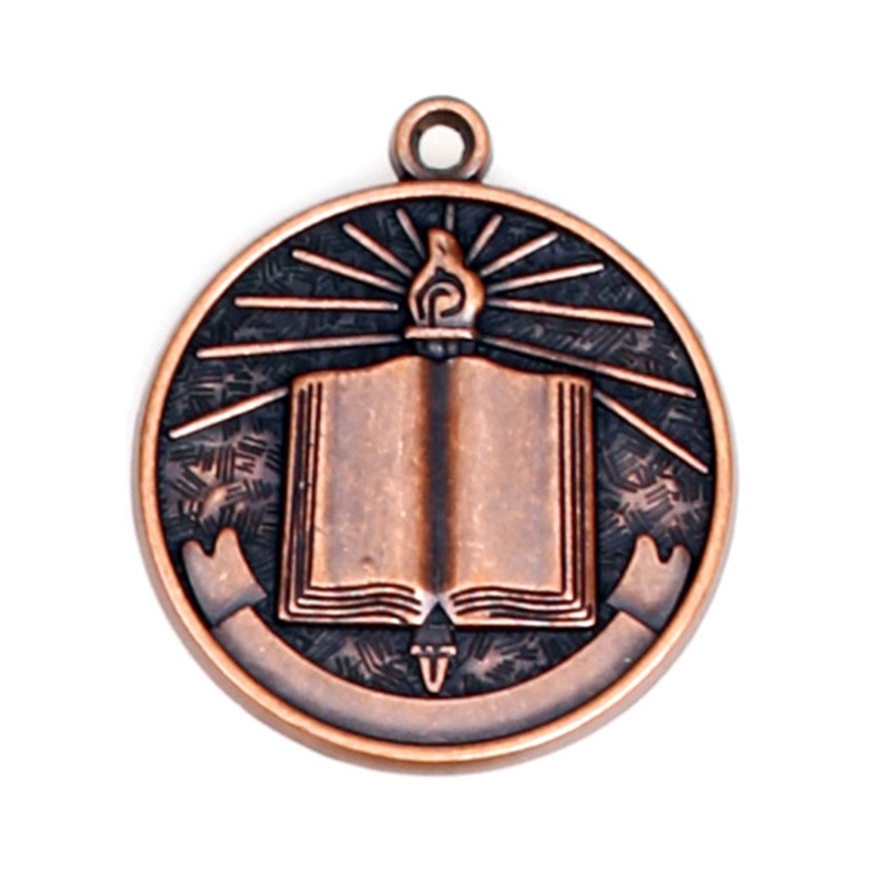 Medalie metalică placată din alamă antică cu deschidere de sticlă Medalie de aur metalică personalizată