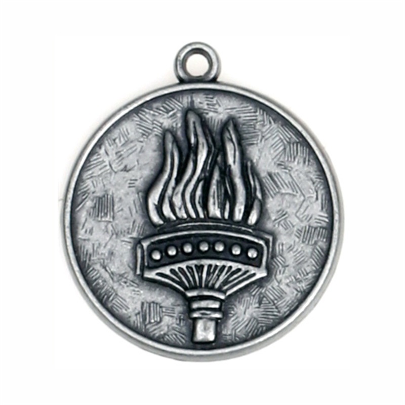 Pot fi medalii metalice reprocesate Medalia de stoc 7/8-inch Antique Silver Sport Sport