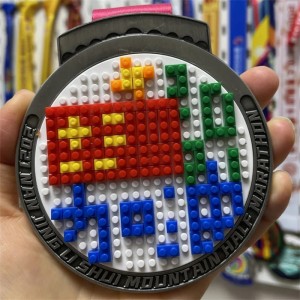 Medalia de maraton Medalie de cursă personalizată Distracție Medalii LEGO Medalii sportive