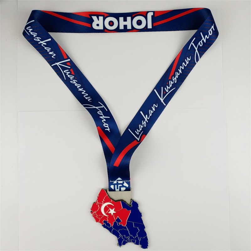 Medalii din fabrică Medalie personalizată Medalie colorată Maraton Maraton cu logo -ul Gravei cu laser