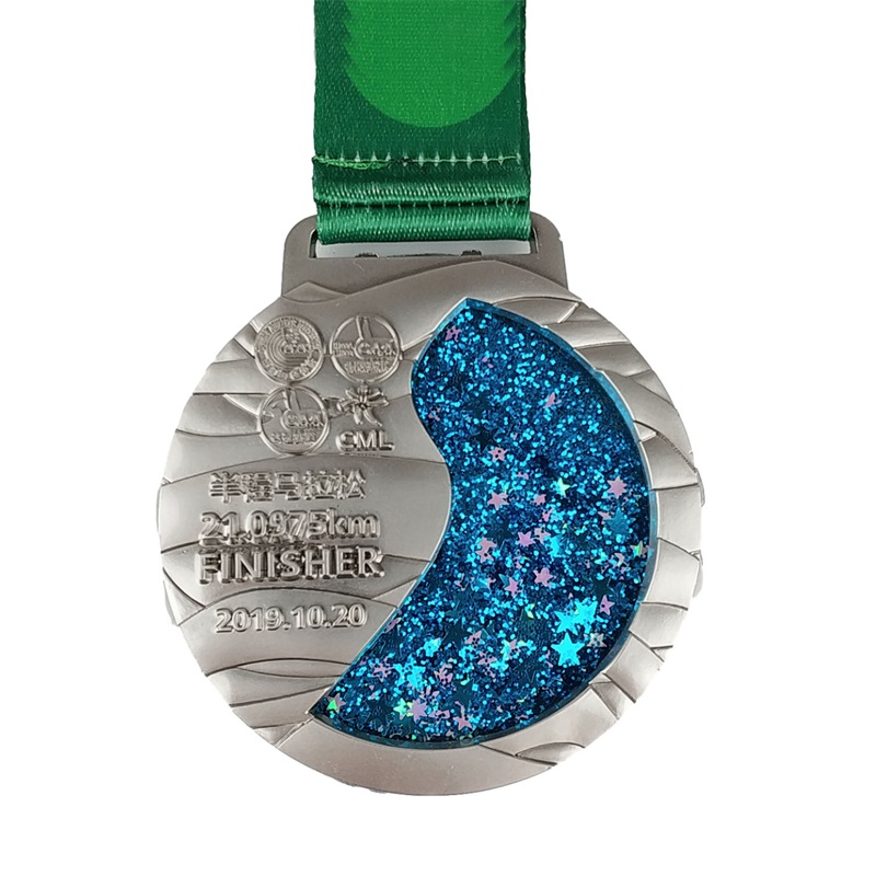 Medalii de maraton personalizate cu aliaj de zinc medalie de curse de distracție medalie de alergare