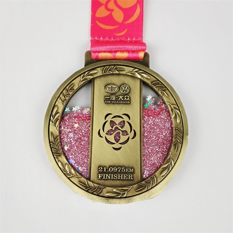 Medalii de maraton personalizate cu aliaj de zinc medalie de curse de distracție medalie de alergare