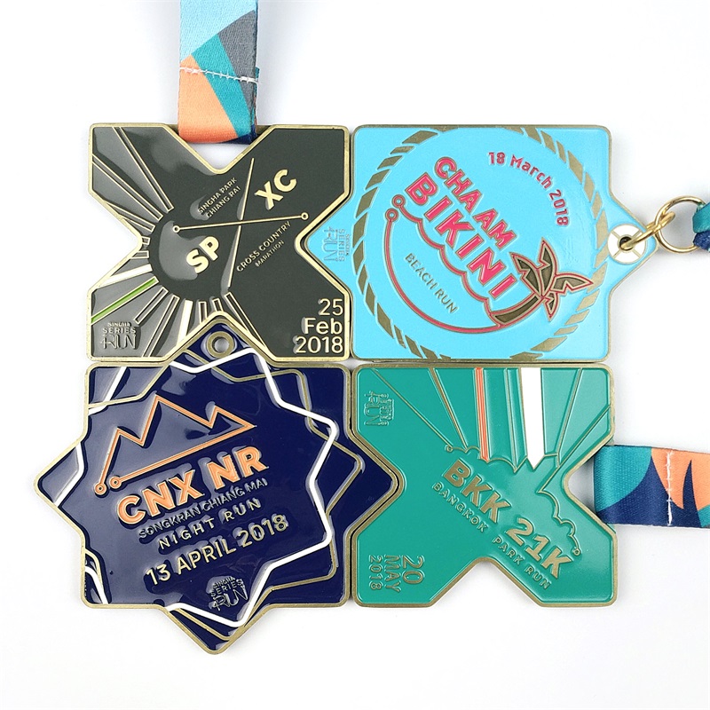 Premiu Marathon care rulează medalia de interblocare a medaliei personalizate metalice metalice