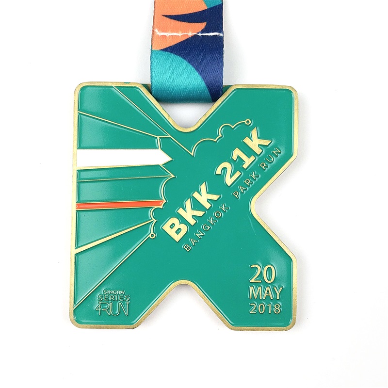 Medalii personalizate Enamel 3d Gold Metal Award Maraton care rulează Medalia sportivă