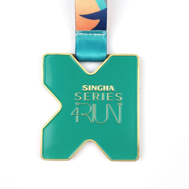 Medalii personalizate Enamel 3d Gold Metal Award Maraton care rulează Medalia sportivă
