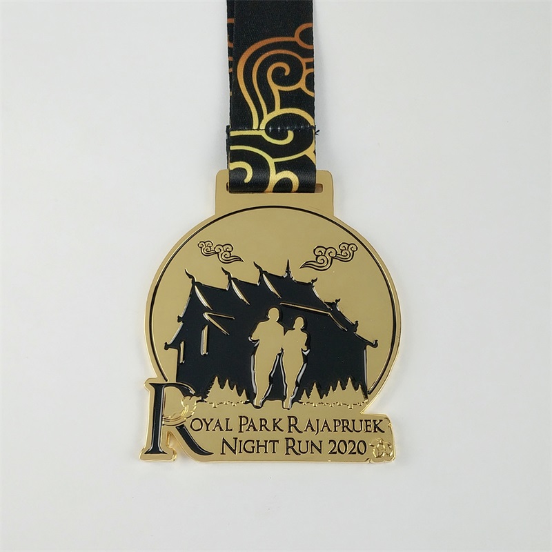 Medalia Ligii Campionului 3d Maratonul de aur 3d Maraton care rulează Medalia sportivă