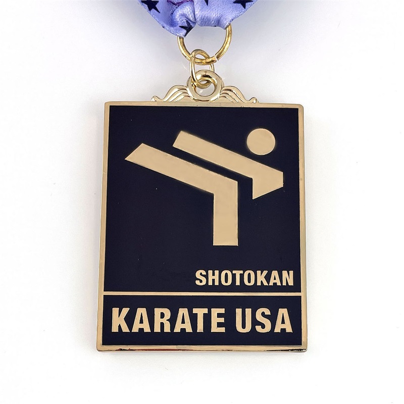 Medalii de curse Medalii de metal turnate personalizate Kungfu Gold