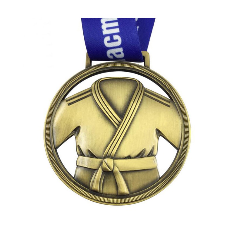 Medalii de metal turnat Kungfu Medalia de aur Medalla de Kung Fu