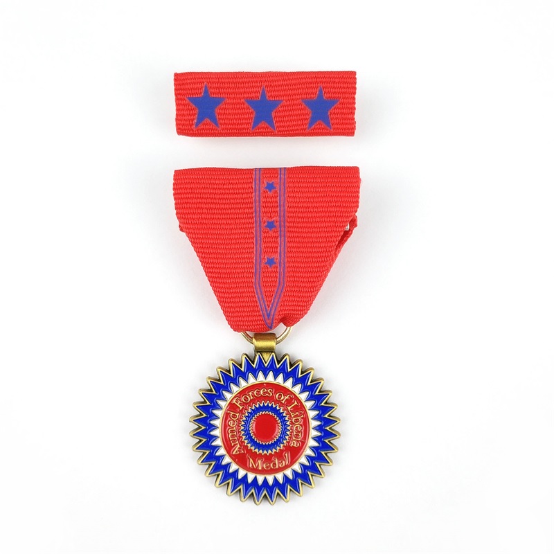 Medalla Custom Medalla Die Died Metal Badge Medaluri 3D de activitate și premii Medalia de onoare cu panglică