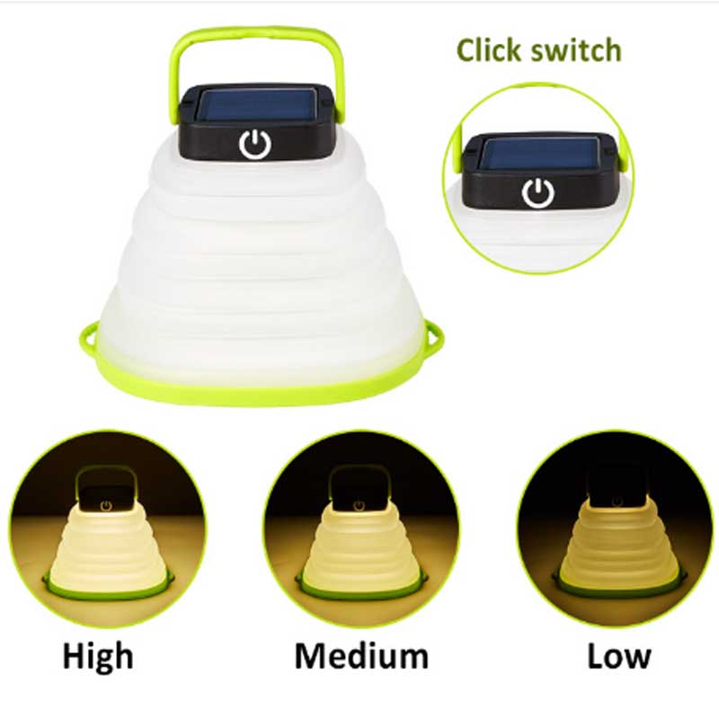 LED Camping Light Solar Solar Reîncărcat Lantern Economisirea energiei Lanterne solare moi