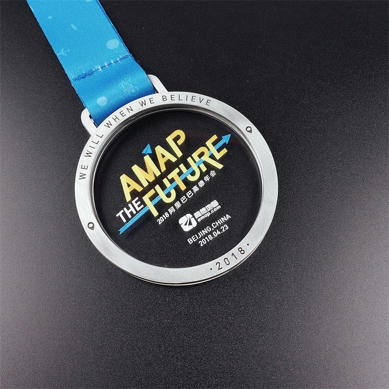 Medalii 3D metalice personalizate pentru evenimente sportive cu pandantiv cu pantanță din aur argintiu maraton de bronz care rulează medalia mondială