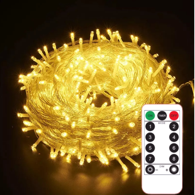 LED -uri de Crăciun lumini impermeabile exterioare pentru zână de Crăciun pentru Anul Nou de Nuntă Lumini de coardă Decor