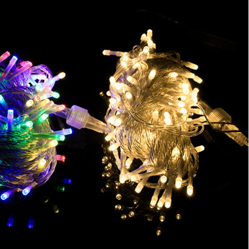 LED -uri de Crăciun lumini impermeabile exterioare pentru zână de Crăciun pentru Anul Nou de Nuntă Lumini de coardă Decor