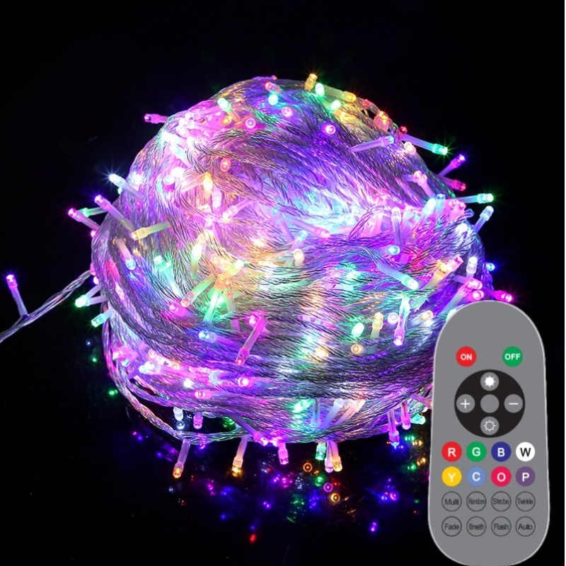Vacanță în aer liber Ghirland iluminat lumini de Crăciun decorațiuni de petrecere denuntă led rgb de zână lumină