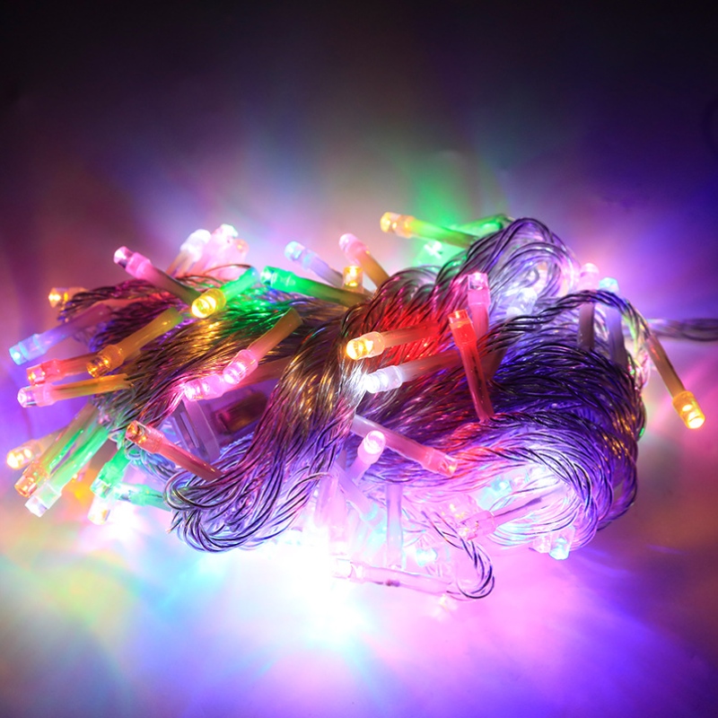 Vacanță în aer liber Ghirland iluminat lumini de Crăciun decorațiuni de petrecere denuntă led rgb de zână lumină