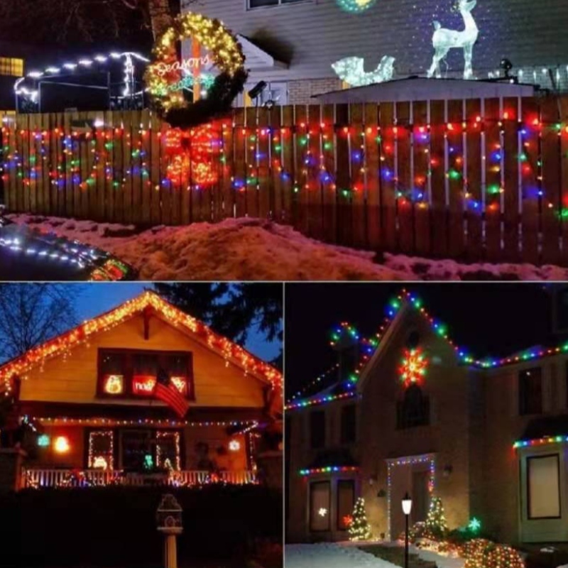 Set de Crăciun C9 Strawberry Light Light Apeld Apeld Waterproof Colorat Christmas Light