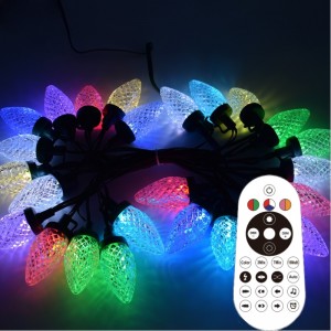 Smart C9 Strawberry Christmas Light Set de lumină exterioară, cu apă impermeabilă, Magic Color Culoare de Crăciun șir de lumină