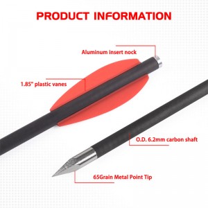 Elongarrow 119612-05 16 cm șuruburi cu arbaletă cu pistol șuruburi de săgeată de carbon cu paletă roșie de 2pc