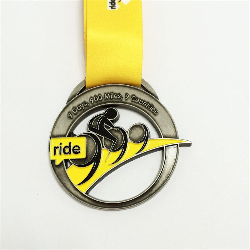 Medalii de sport fabrică Medalii de ciclism metalice medalii personalizate 3D pentru biciclete