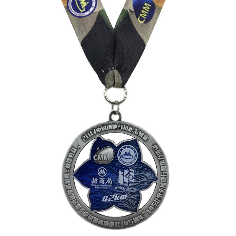 Medalie de rulare metalică personalizată de calitate excelentă pentru medalioni de email moale maraton pentru a fi moale