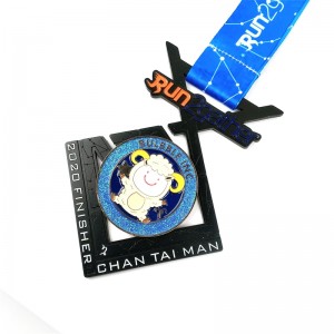 Fabrică cu ridicata cu angro -zinc suvenir placare pentru animalenegre, afișare metalică