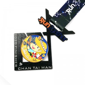 GAG cu ridicata logo -ul personalizat design aliaj metalic care rulează maraton medalie sportivă de onoare