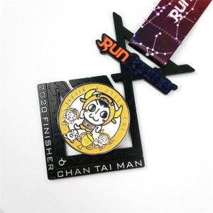 GAG cu ridicata logo -ul personalizat design aliaj metalic care rulează maraton medalie sportivă de onoare