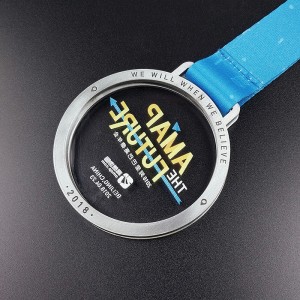 Animal de înaltă calitate Sliver Custom Zinc Alloy Die Casting Award Metal Metal Medals Wrestling Wrestling