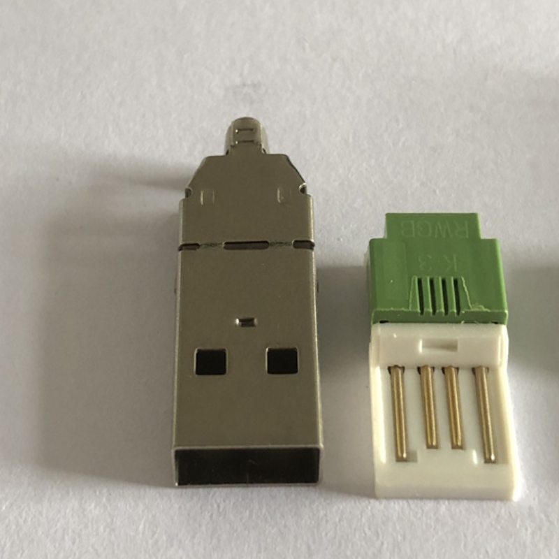 ICKEL-placat USB tip o coadă de coadă 3-in-1 PC Adaptor DIY