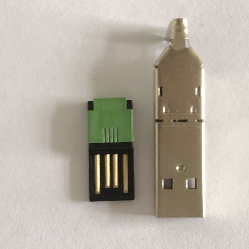 ICKEL-placat USB tip o coadă de coadă 3-in-1 PC Adaptor DIY