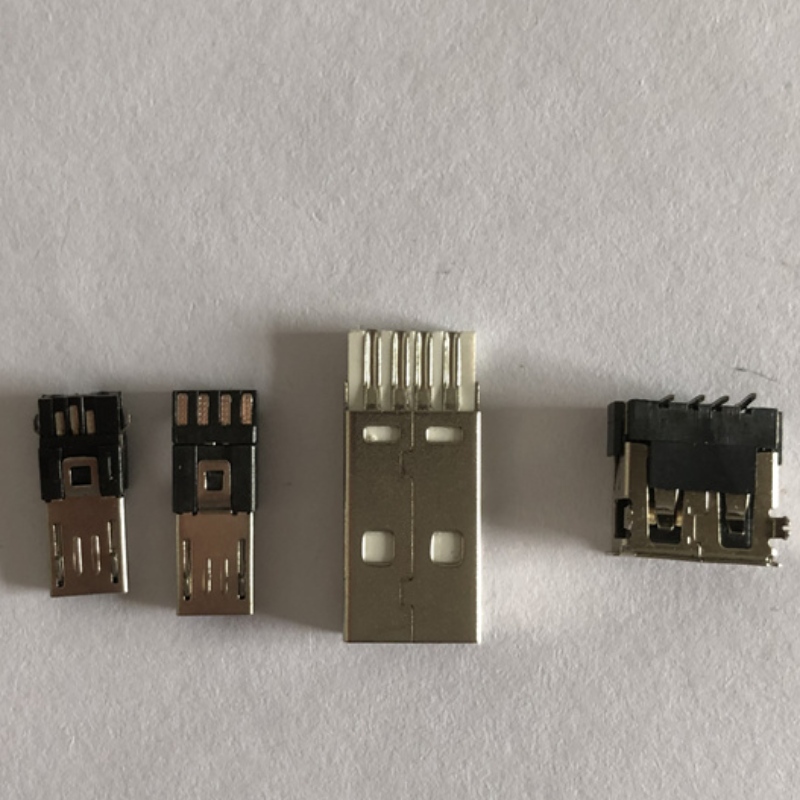 ICKEL-placat USB tip o coadă de coadă 3-in-1 PC Adaptor DIY