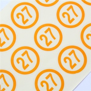 Autocolant de înaltă calitate cunumăr, autocolant de design personalizabil, autocolant portabil și flexibil