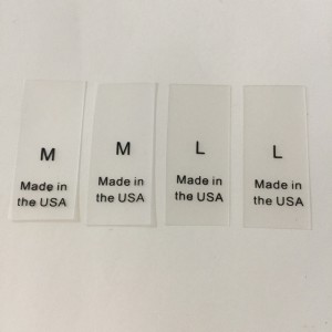 Marcaj de imprimare transparent, marcaj de imprimare personalizat de înaltă calitate