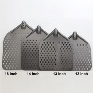 Mâner detașabil anodizat 12inch/13inch/14inch/16inch perforat de aluminiu pizza pizza pizza pizza pizza pizza pizza