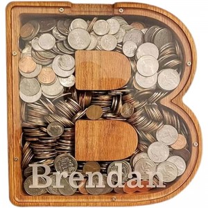 scrisoare din lemn Piggy Bank