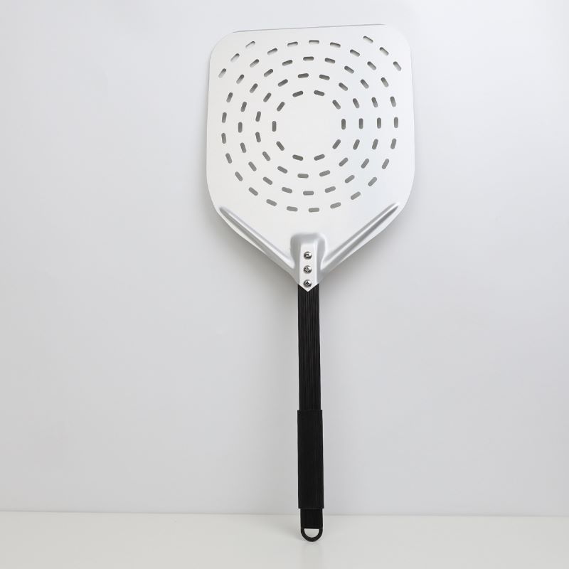 Mâner detașabil anodizat 12inch/13inch/14inch perforat de aluminiu perforat pizza pizza pizza pizza pizza pizza cu patru cercuri cu patru cercuri
